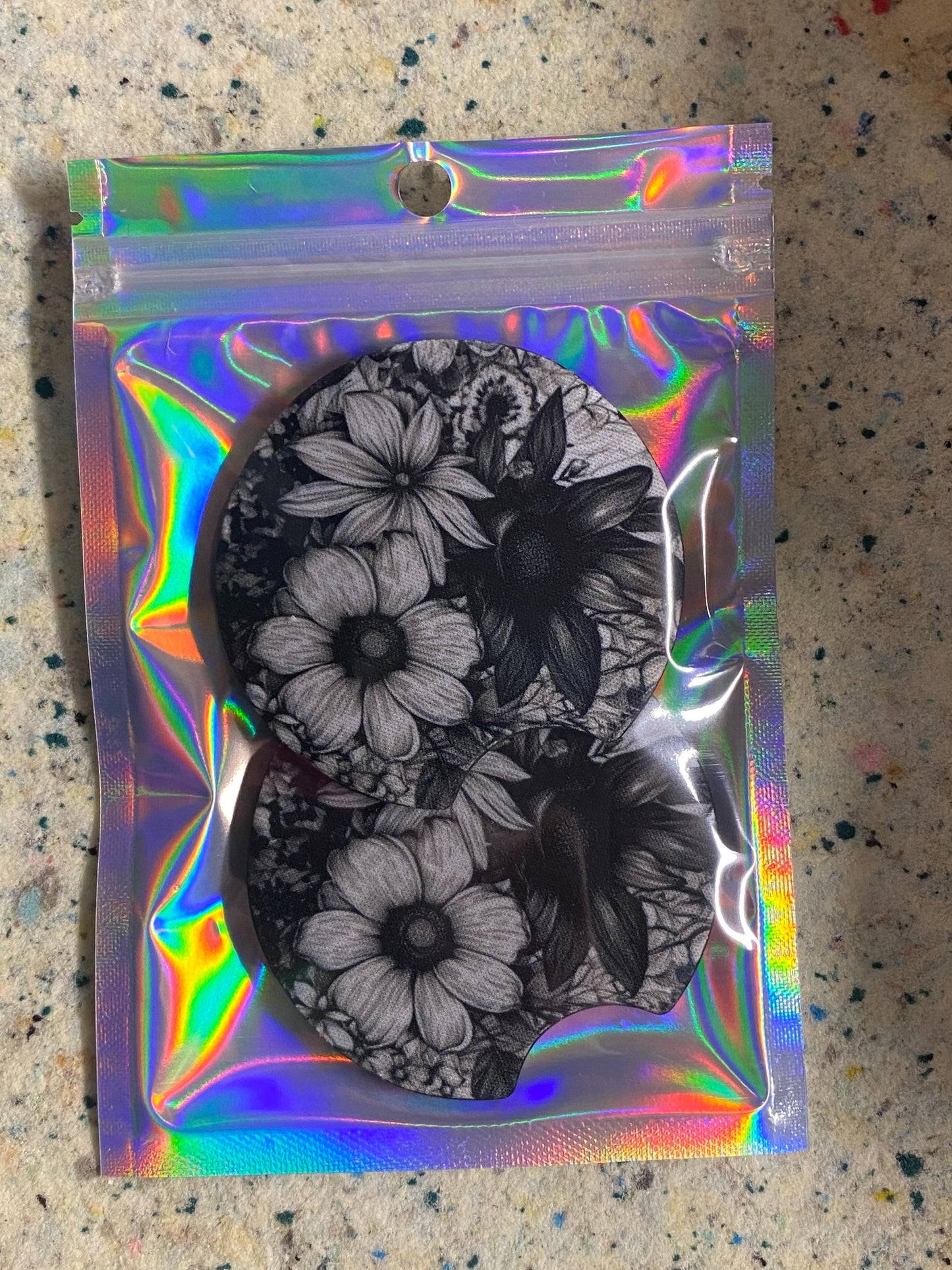 Floral Black & White
