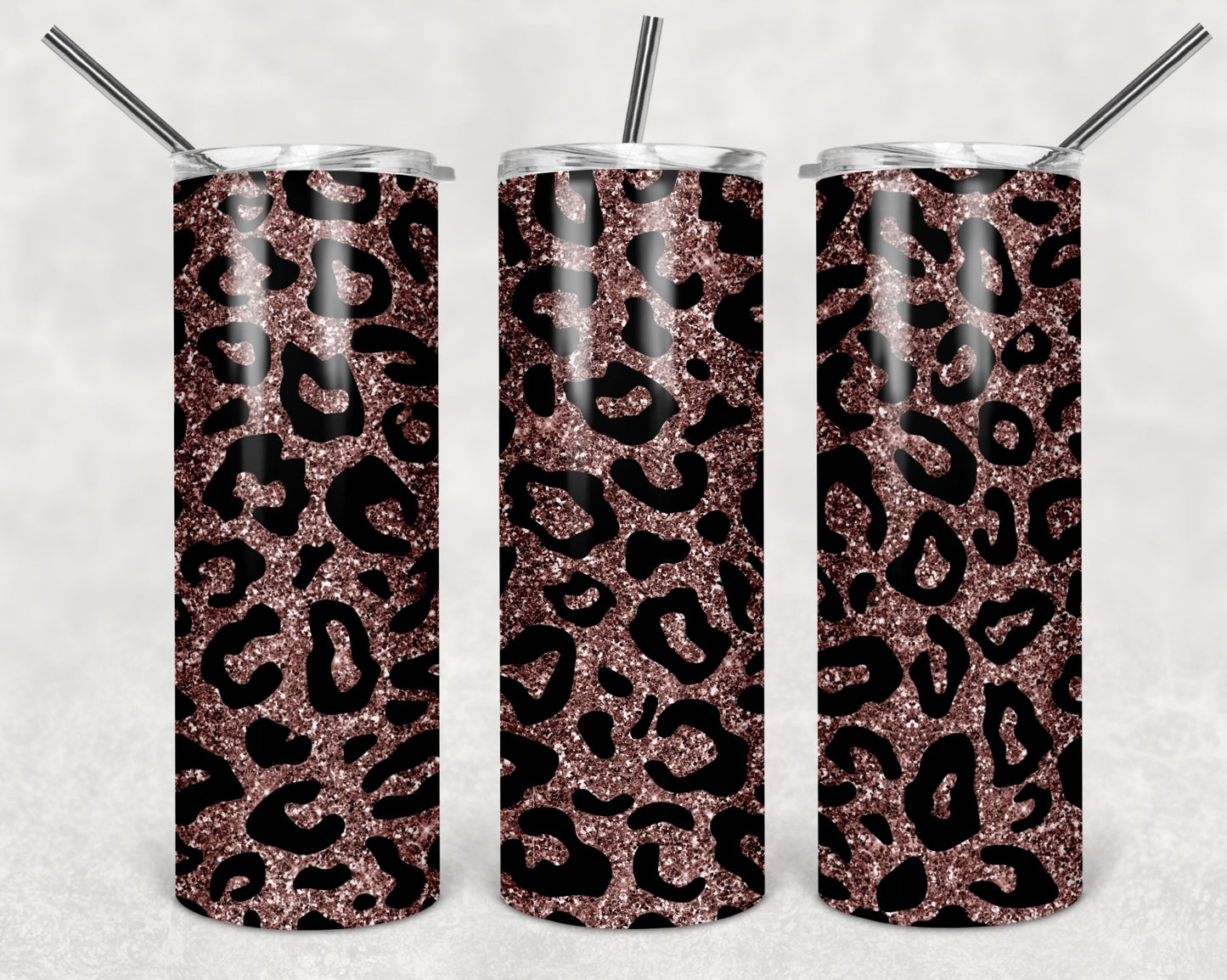 Brown Glitter Cheetah