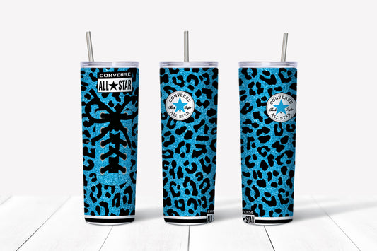 All-Star - Cheetah Aqua Glitter