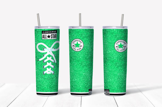 All-Star - Neon Green Glitter