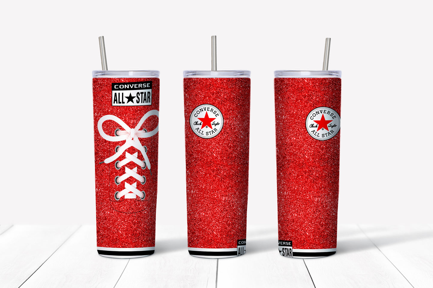 All-Star - Red Glitter