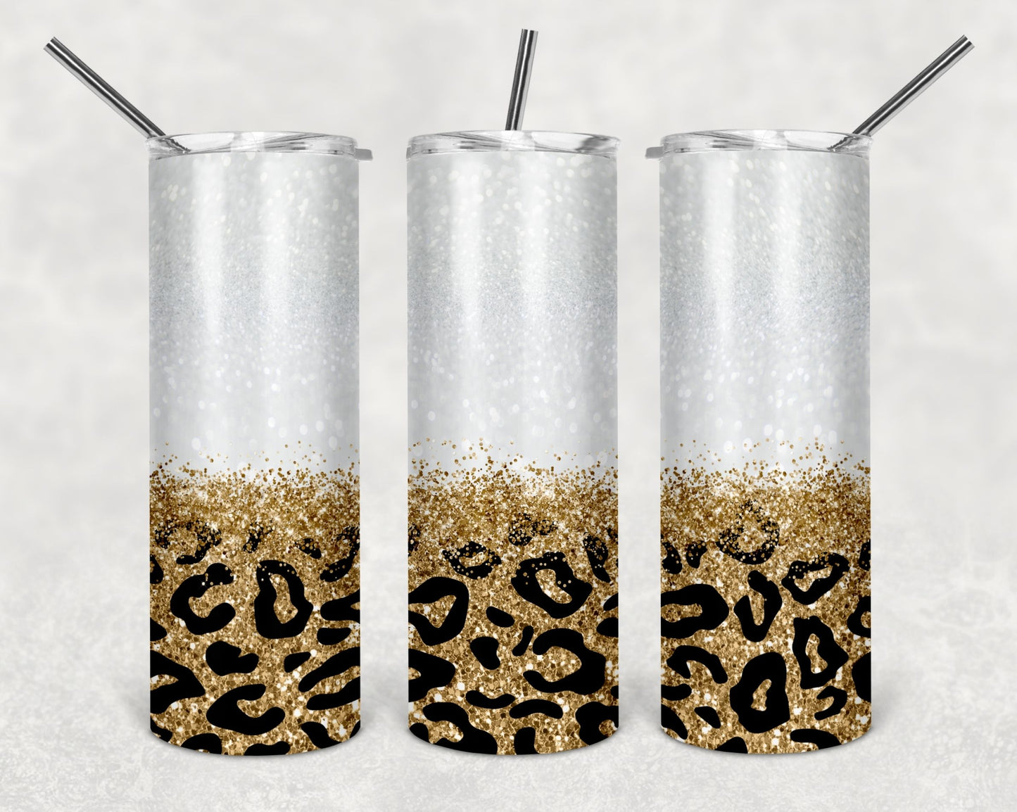 Gold Leopard Glitter