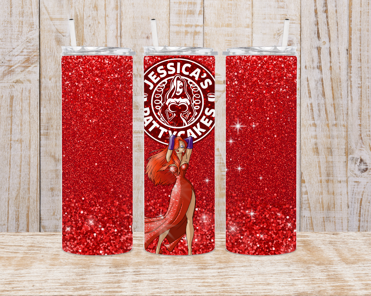 Red Glitter Jessica