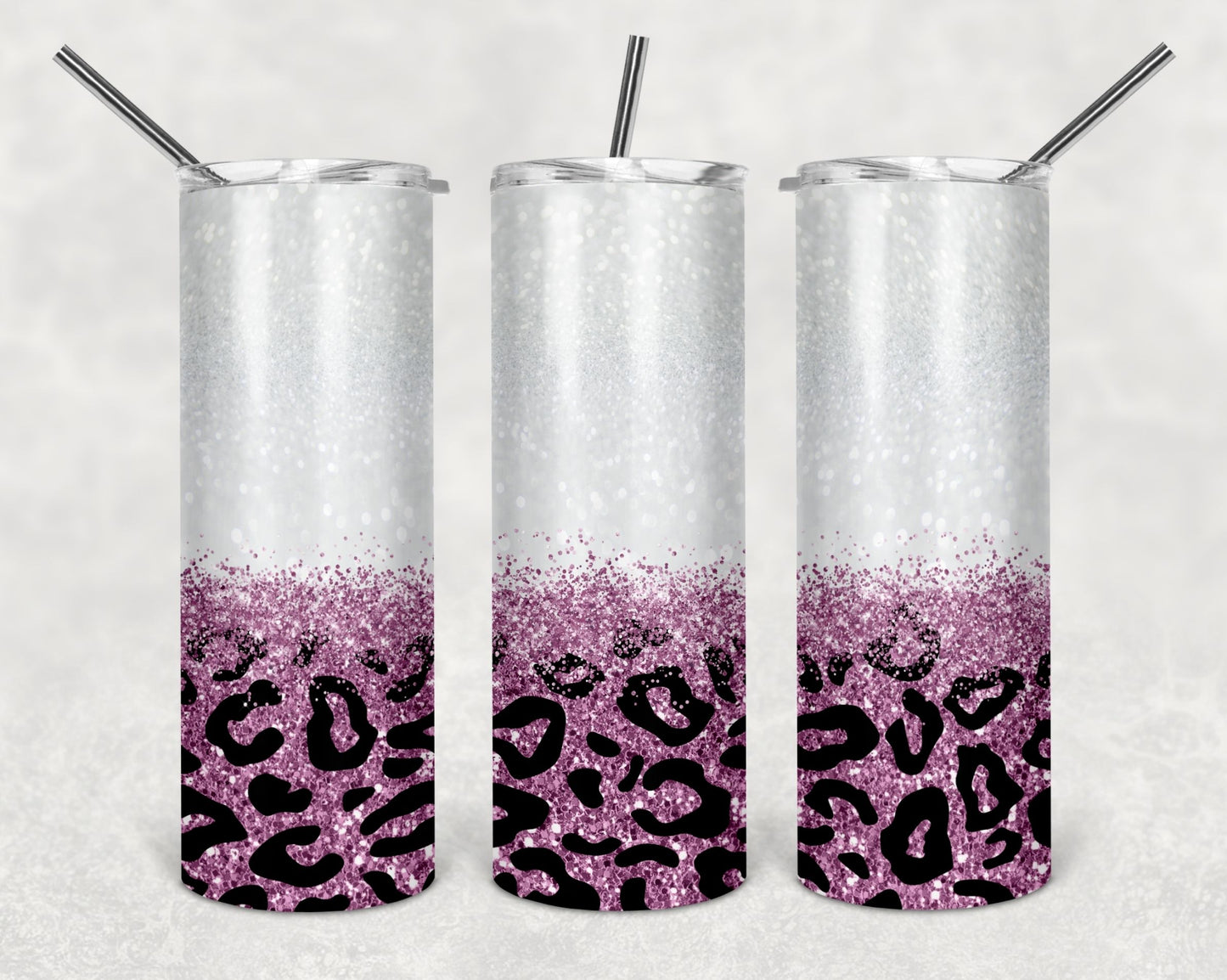Purple Glitter Leopard