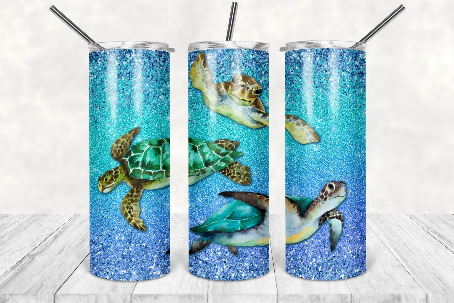 Glitter Sea Turtles