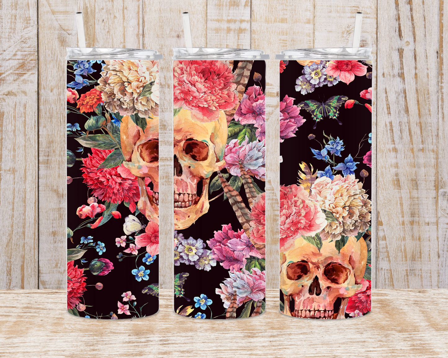 Skulls Big Floral