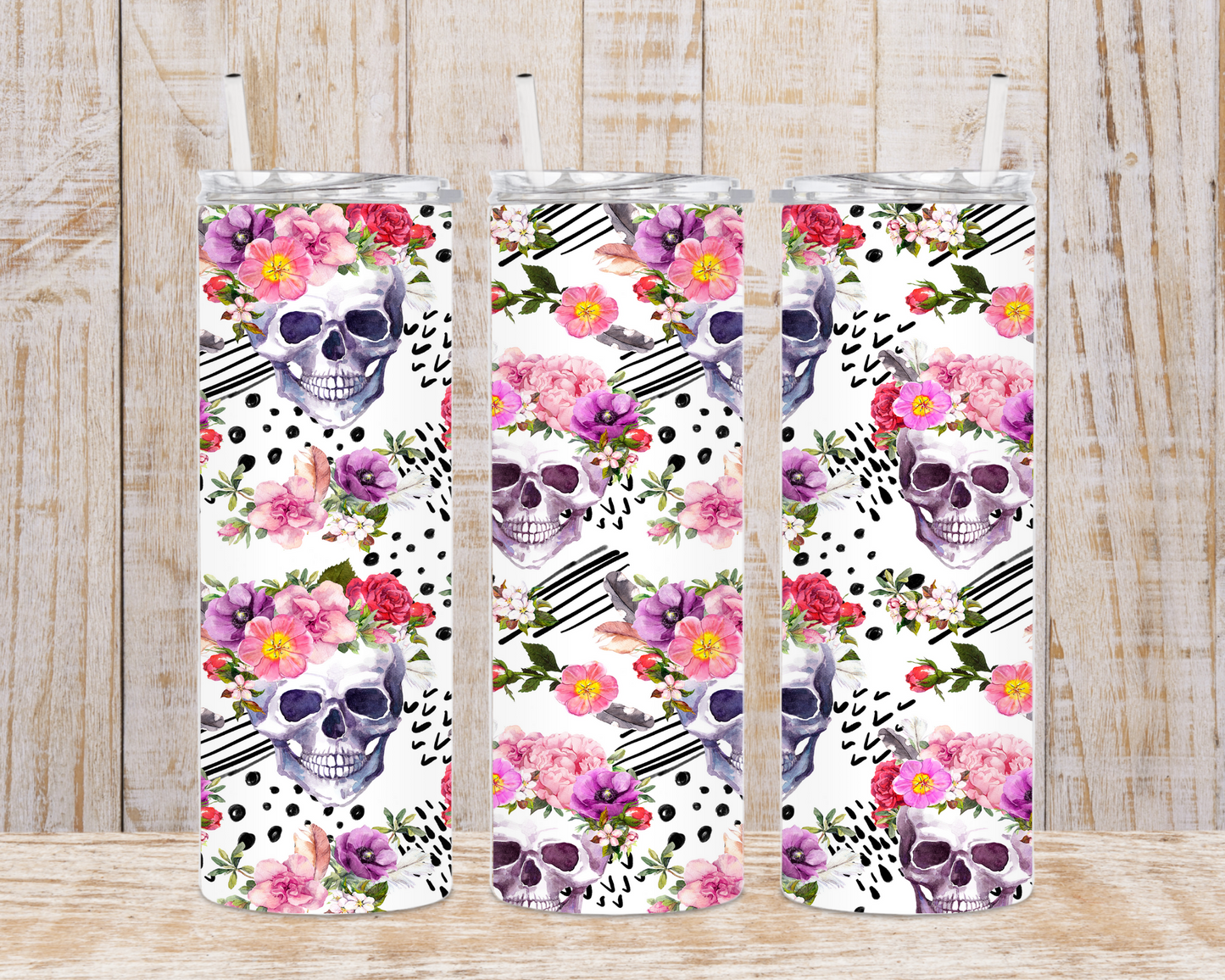 Skulls Floral