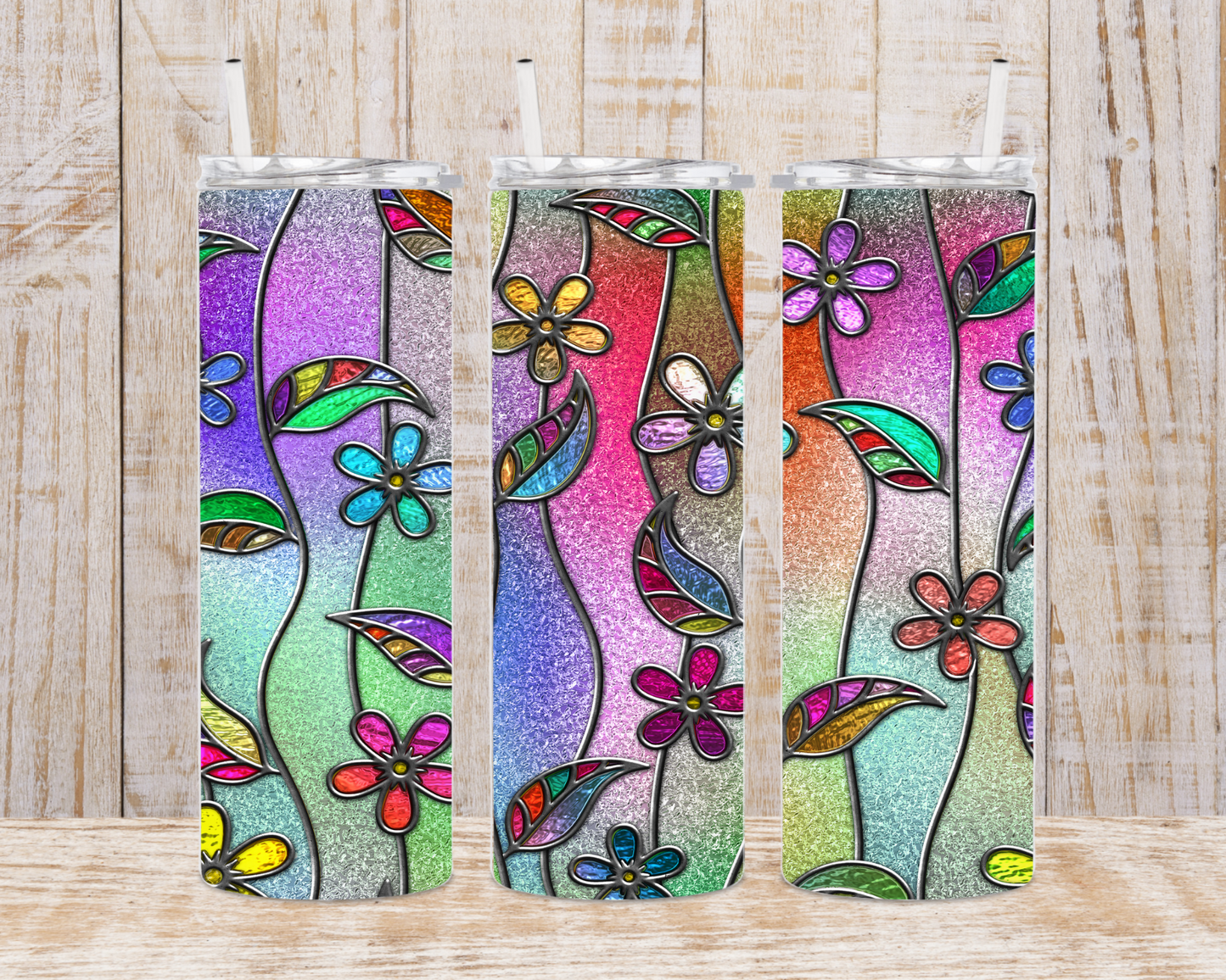 Stained Glass Flowers