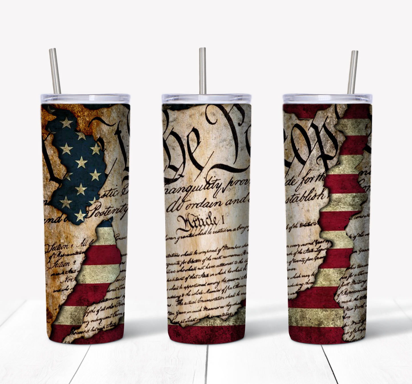 American Flag with We The People