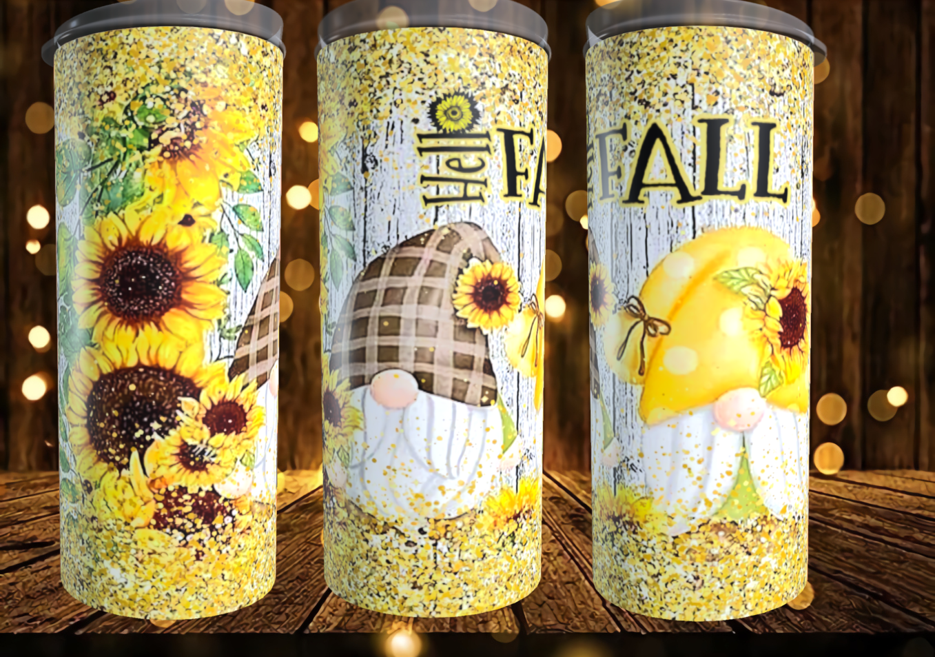 Hello Fall Gnome & Sunflower