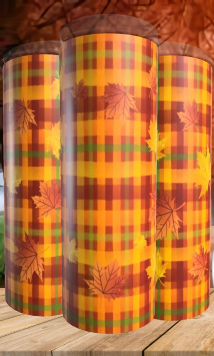 Fall Leaves Plaid