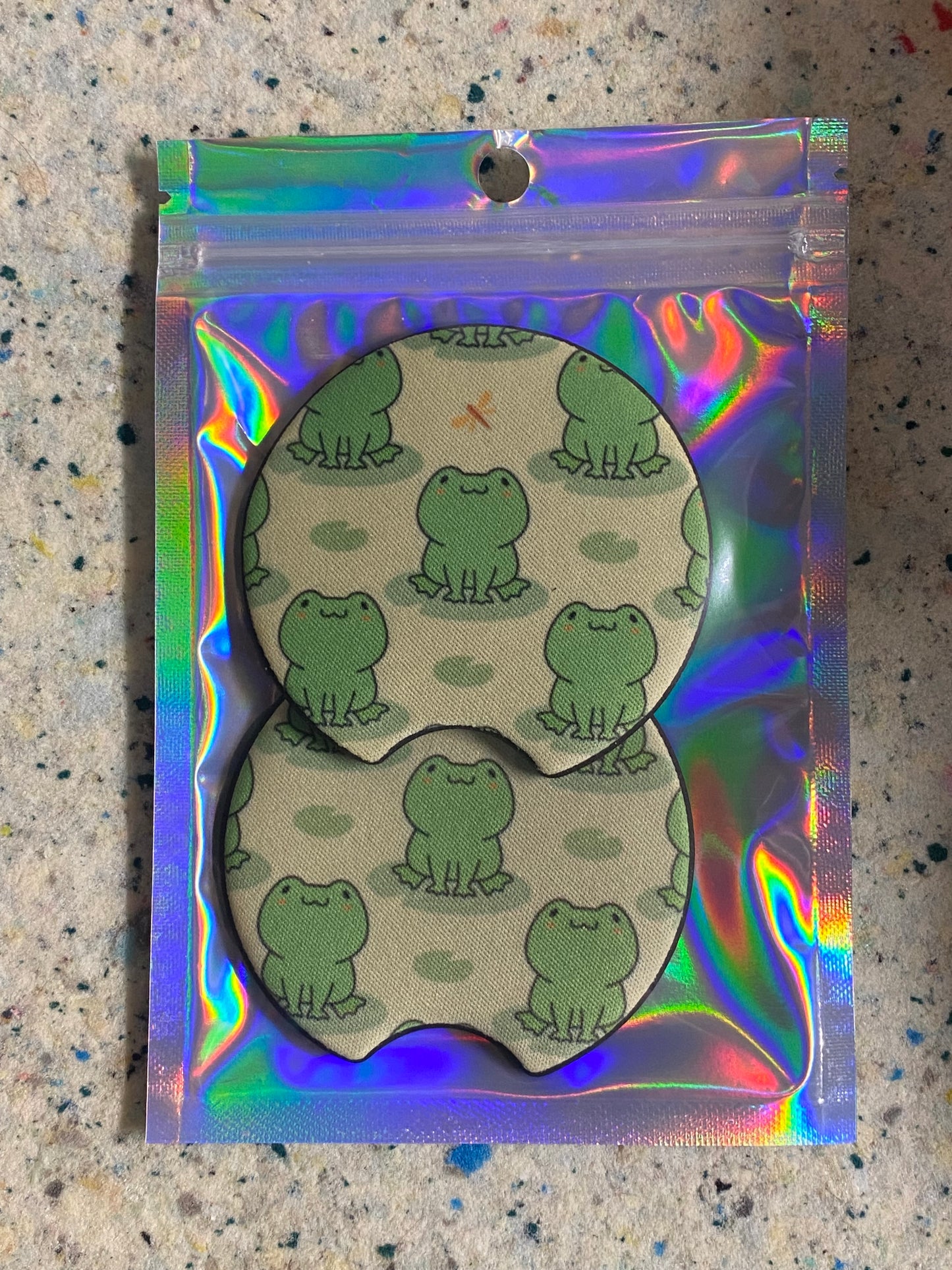 Frog car coaster set