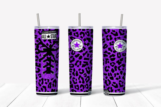 All-Star - Cheetah Purple Glitter