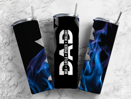 Dad Blue Flame