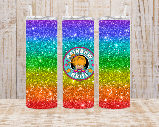 Glitter Rainbow Girl