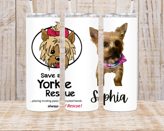 Save a Yorkie Rescue Tumbler 2