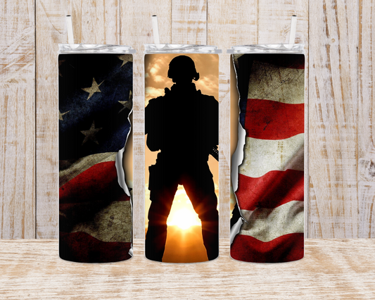 American Flag Soldier
